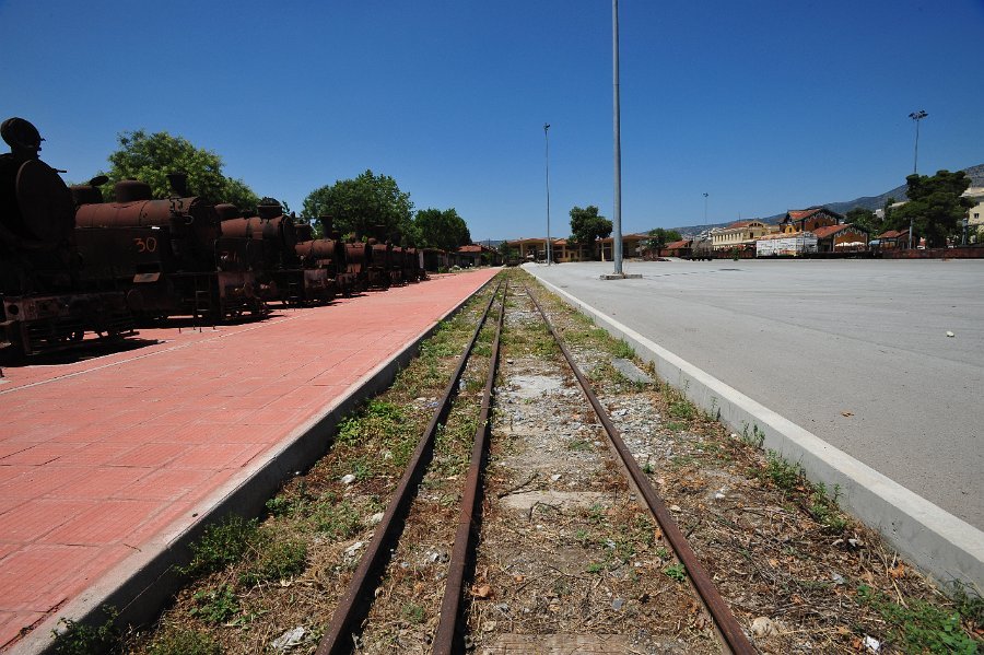 Dampflokomotiven und andere Hauptbahnhof Volos (19)